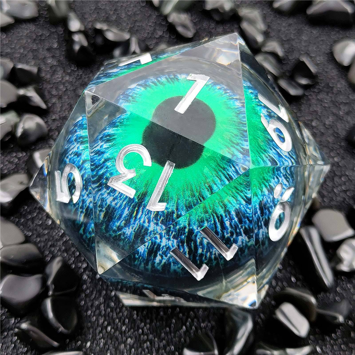 Unbeaten D20 Resin Dice